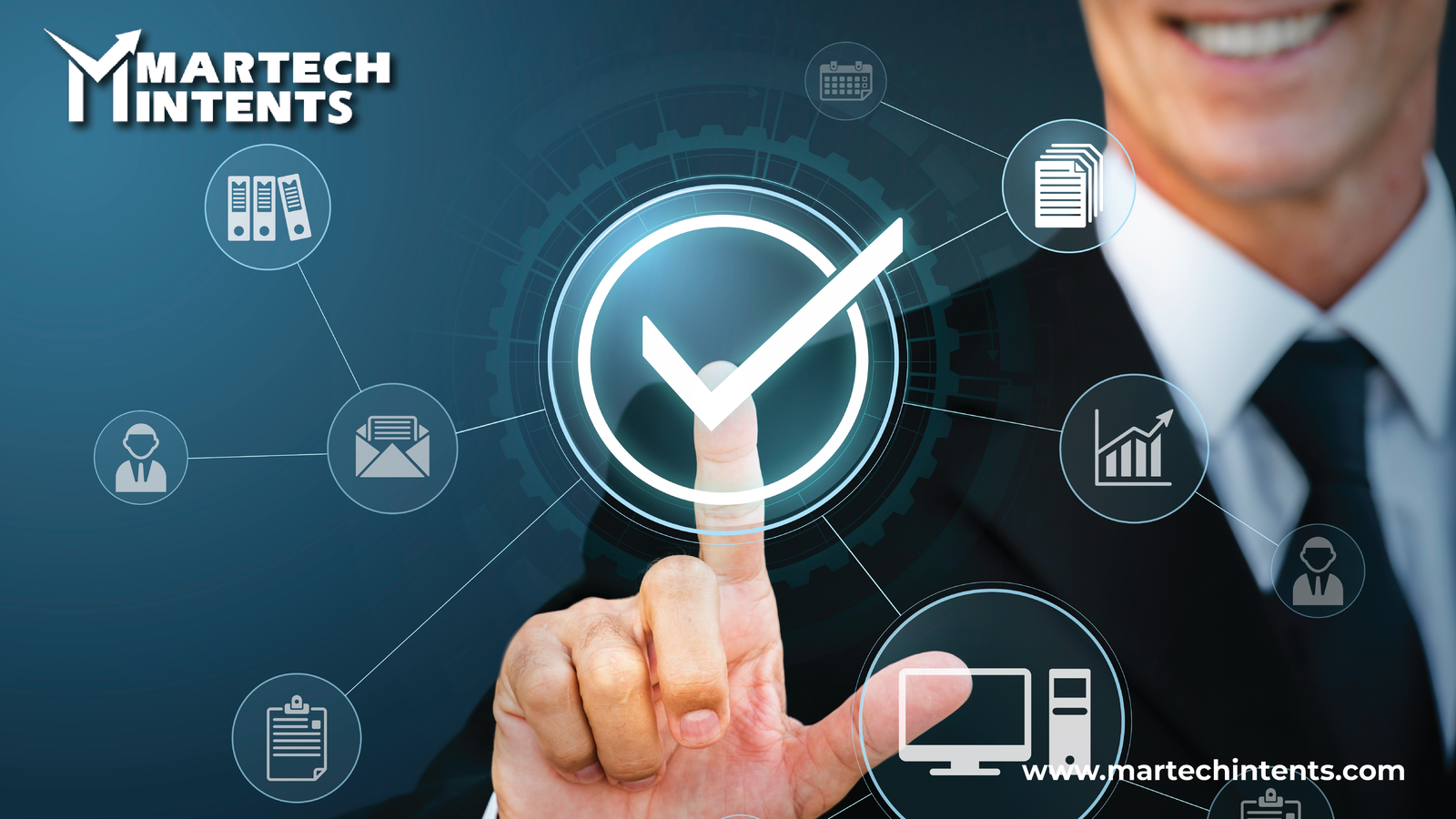 Choosing the Best Marketing Automation Platform Made Easy A person showing Marketing Automation