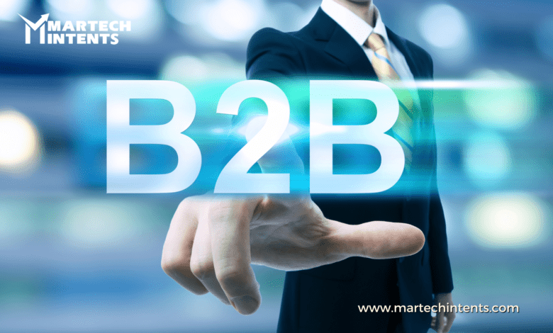A person clicking on b2b MarTech Tools and Strategies