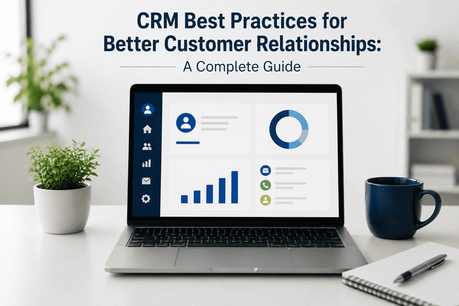 Business professionals using a CRM dashboard to improve customer relationships, personalize customer engagement, and optimize sales and marketing performance.