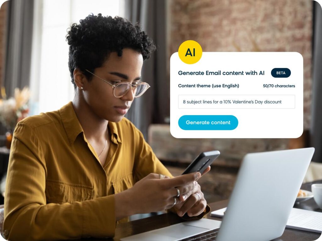Generative AI in email marketing creating personalized email campaigns