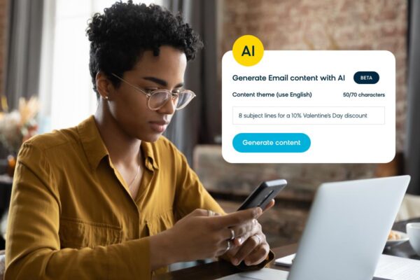 Generative AI in email marketing creating personalized email campaigns