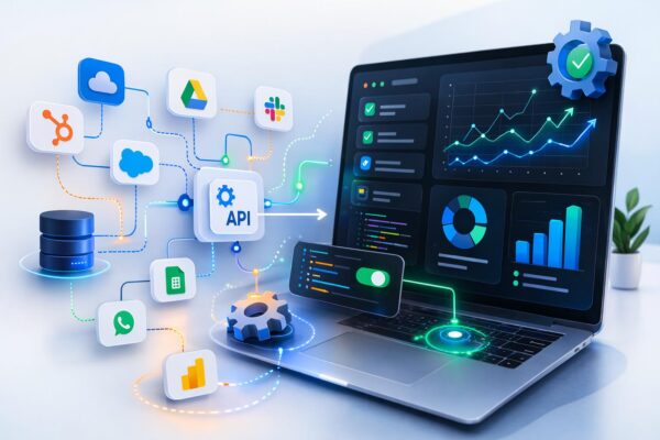 Marketing API management connecting CRM, analytics, and marketing automation platforms