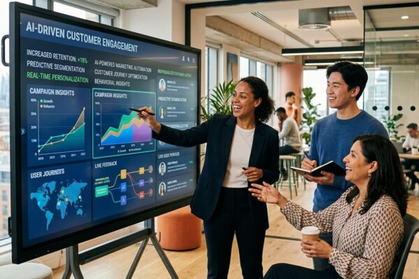 AI-powered marketing automation improving customer engagement