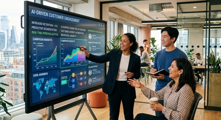 AI-powered marketing automation improving customer engagement