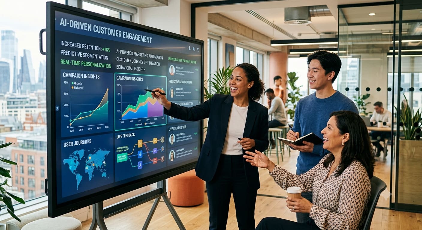 AI-powered marketing automation improving customer engagement