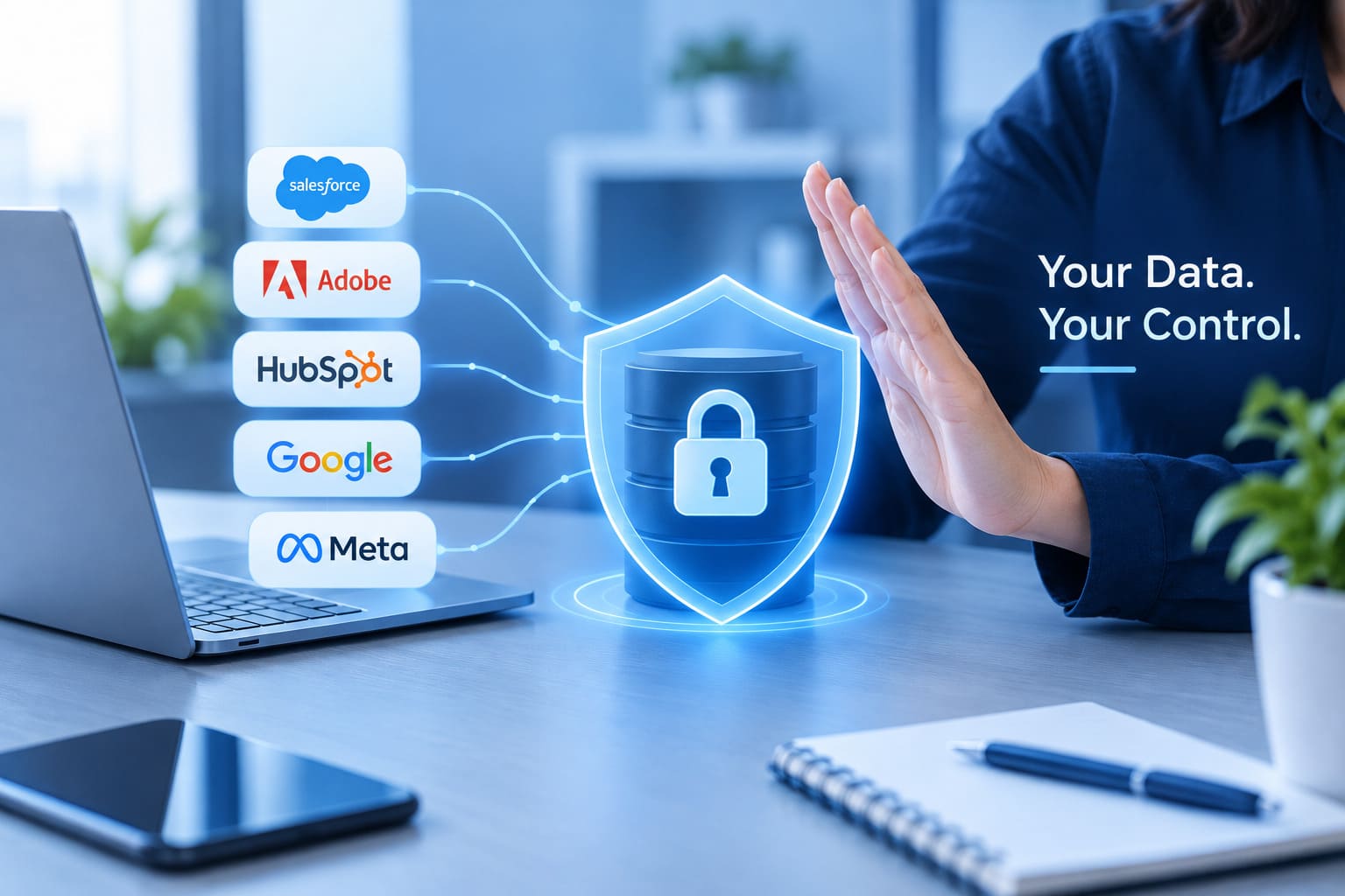 Technology vendor lock-in prevention and marketing data protection