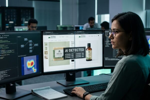 Detecting synthetic brand impersonation in AI-generated digital content