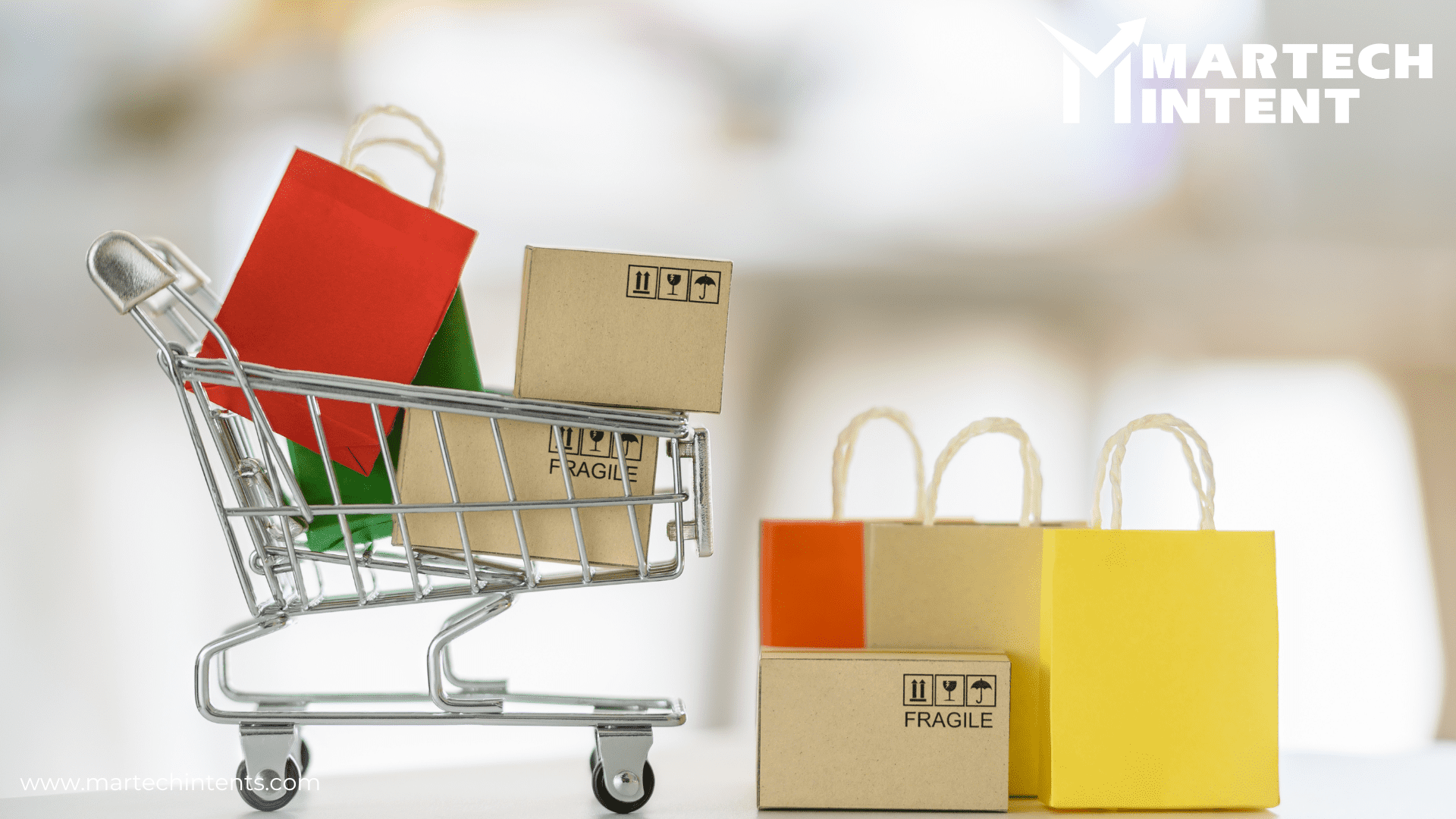 A picture showing e-commerce cart