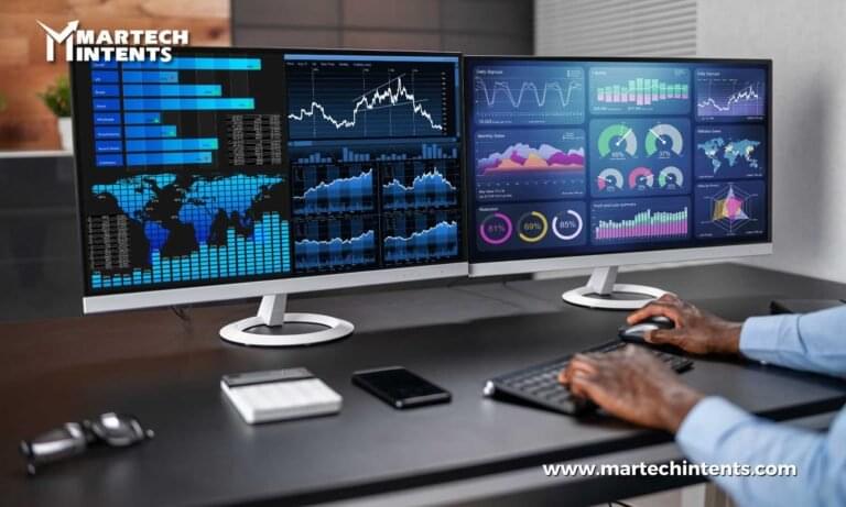 Advanced analytics tools showing AI-powered marketing data and insights
